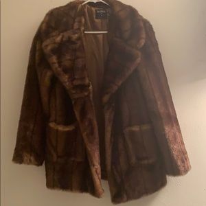Chocolate Faux Fur Coat